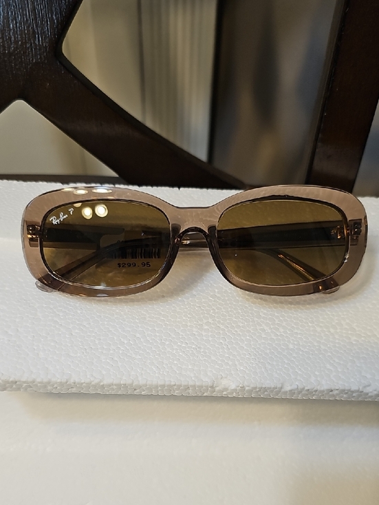 Ray-Ban Accessories - Ray-Ban Women's Light Brown Oval Sunglasses